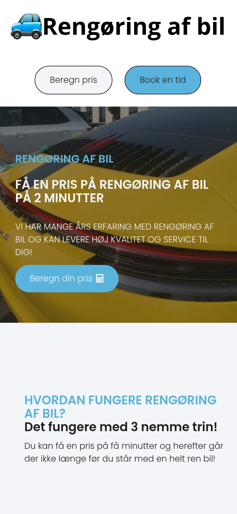 Forside · WordPress på mobil