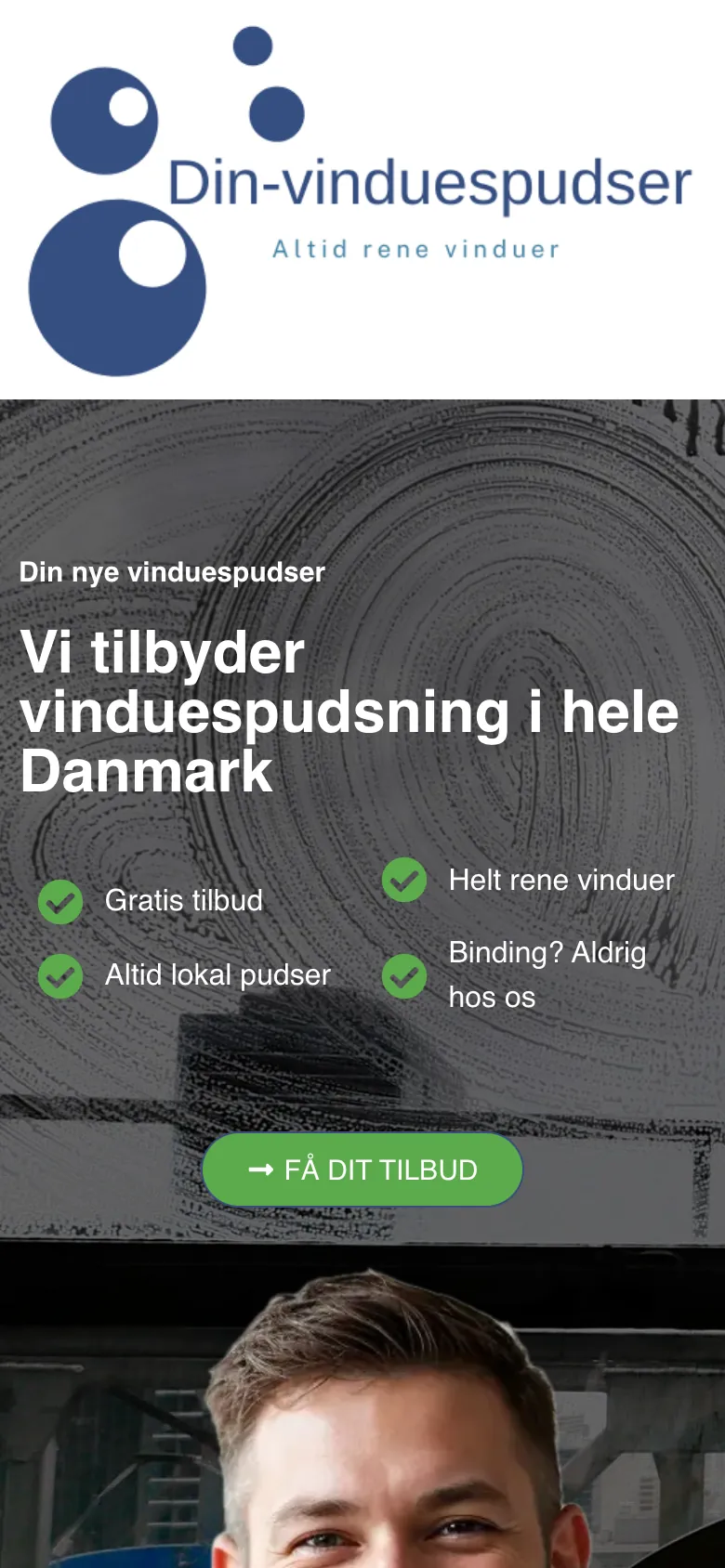 Forside · Elementor på mobil
