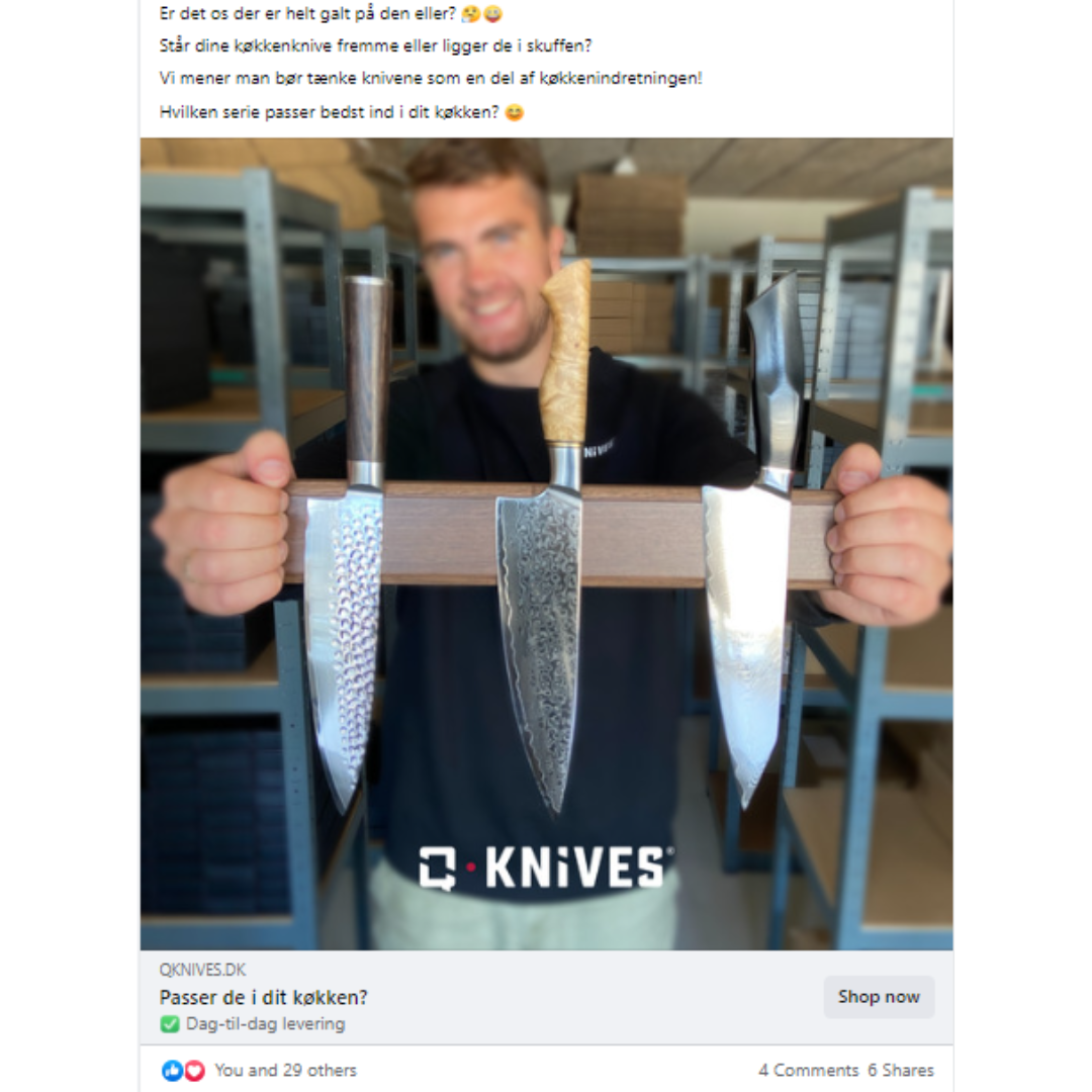 Et eksempel på en retargeting billede annonce.